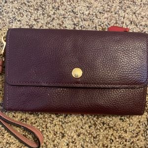Gently used coach wallet for women
